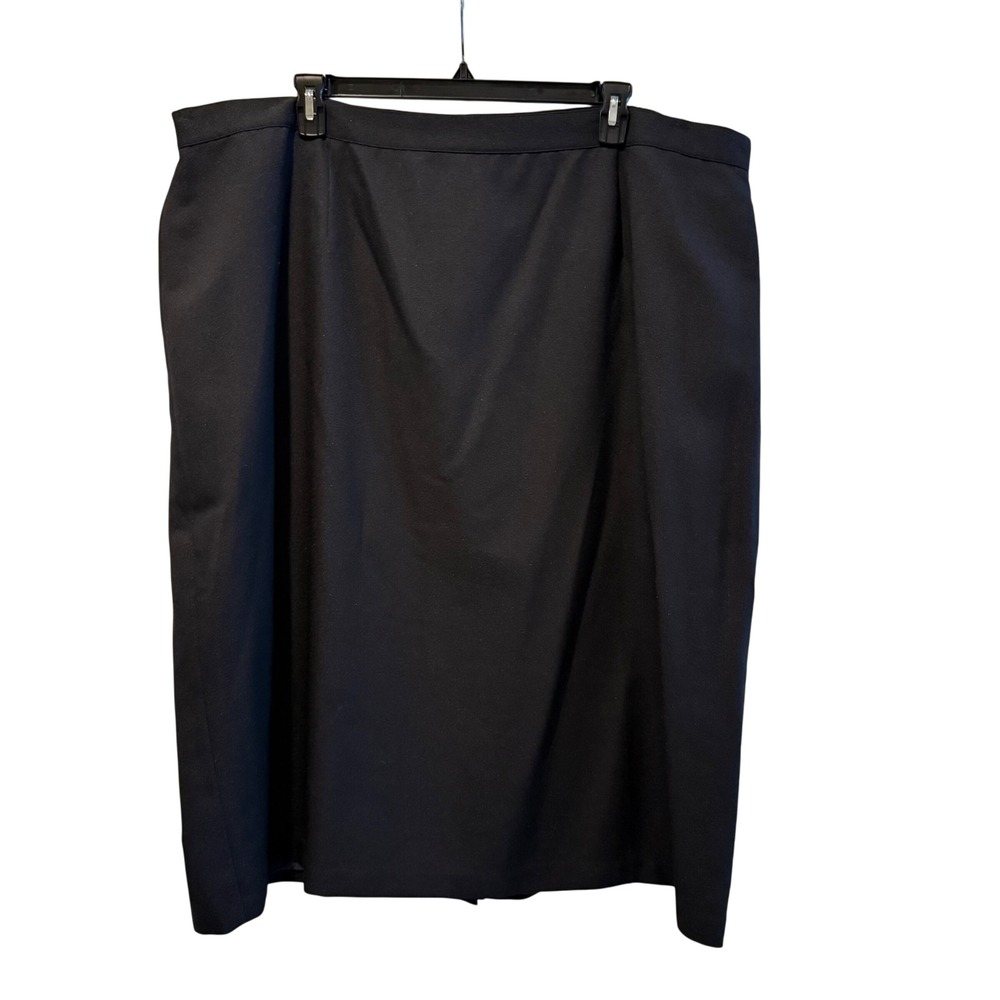 Sag Harbor Suit Woman Black Pencil Skirt Plus Size 32W‎ Career